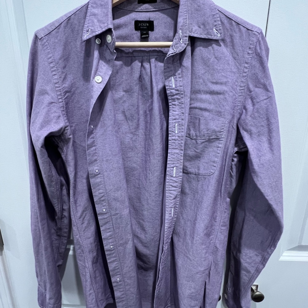 J.Crew Lavender Oxford Shirt